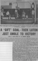 Match Report: Luton Town FC vs Bristol Rovers (28th Apr 1962)