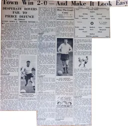 Match Report: Luton Town FC vs Bristol Rovers (28th Apr 1962)
