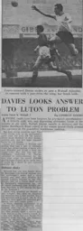 Match Report: Luton Town FC vs Walsall (17th Nov 1962)