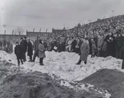 Smow behind the Kenilworth Road goal