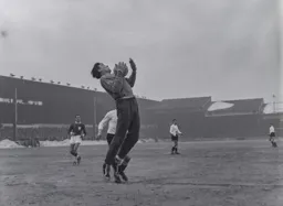 Swindon keeper Mike Turner smothers the ball