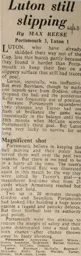 Match Report: Portsmouth vs Luton Town FC (23rd Feb 1963)