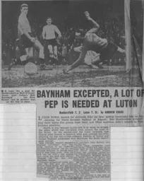 Match Report: Huddersfield Town vs Luton Town FC (9th Mar 1963)