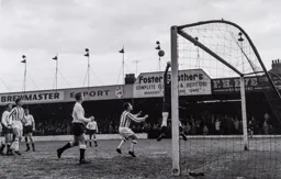 The ball goes over the heads of everyone