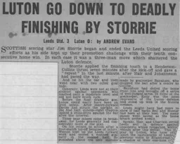 Match Report: Leeds United vs Luton Town FC (4th May 1963)