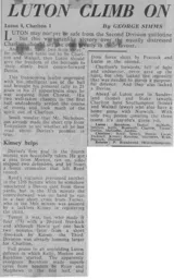 Match Report: Luton Town FC vs Charlton Athletic (11th May 1963)