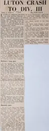 Match Report: Stoke City vs Luton Town FC (18th May 1963)
