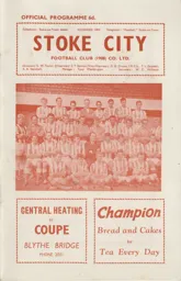 Programme: Stoke City vs Luton Town FC (18th May 1963)