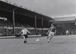 Harry Walden fires in a cross