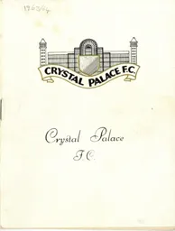 Programme: Crystal Palace vs Luton Town FC (2nd Oct 1963)