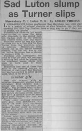 Match Report: Shrewsbury Town vs Luton Town FC (5th Oct 1963)