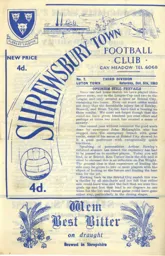 Programme: Shrewsbury Town vs Luton Town FC (5th Oct 1963)
