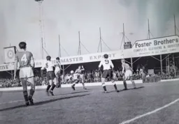 Fred Jardine gets his head to the ball