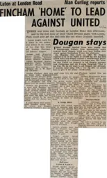 Match Report: Peterborough United vs Luton Town FC (2nd Nov 1963)