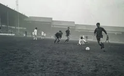 The players await the referee's whistle