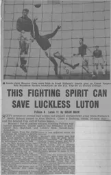 Match Report: Fulham vs Luton Town FC (4th Jan 1964)