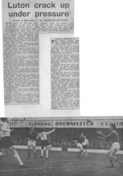 Match Report: Luton Town FC vs Barnsley (11th Jan 1964)