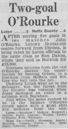 Match Report: Luton Town FC vs Notts County (30th Mar 1964)