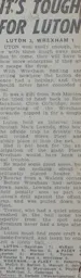 Match Report: Luton Town FC vs Wrexham (11th Apr 1964)