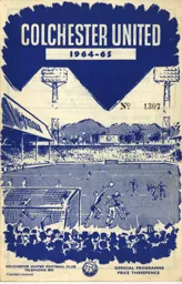 Programme: Colchester United vs Luton Town FC (31st Aug 1964)