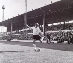 John O`Rourke lines up a shot at goal