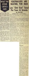 Match Report: Grimsby Town vs Luton Town FC (3rd Oct 1964)