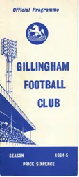 Programme: Gillingham vs Luton Town FC (24th Oct 1964)