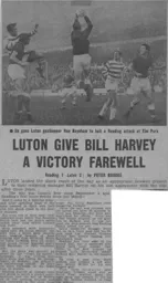 Match Report: Reading vs Luton Town FC (21st Nov 1964)