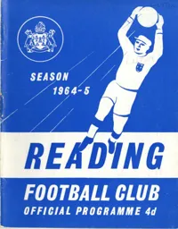 Programme: Reading vs Luton Town FC (21st Nov 1964)