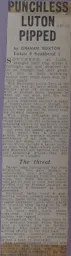 Match Report: Luton Town FC vs Southend United (28th Nov 1964)