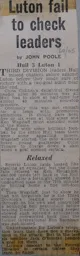 Match Report: Hull City vs Luton Town FC (27th Feb 1965)