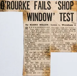 Match Report: Luton Town FC vs Wrexham (16th Sep 1965)