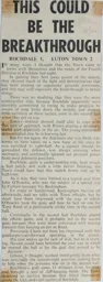 Match Report: Rochdale vs Luton Town FC (24th Sep 1965)