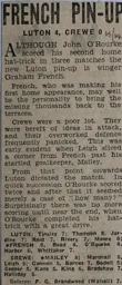 Match Report: Luton Town FC vs Crewe Alexandra (23rd Oct 1965)