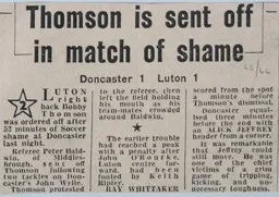 Match Report: Doncaster Rovers vs Luton Town FC (23rd Nov 1965)
