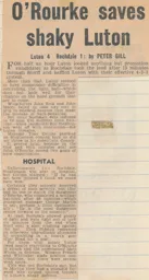 Match Report: Luton Town FC vs Rochdale (19th Mar 1966)