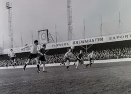 John O`Rourke heads the ball into the path of Tony Read