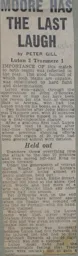 Match Report: Luton Town FC vs Tranmere Rovers (26th Mar 1966)