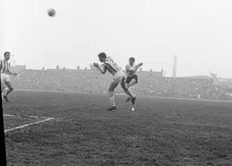 Ray Whittaker sends this effort over the cross bar