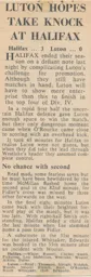 Match Report: Halifax Town vs Luton Town FC (16th May 1966)