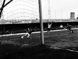 Billy Harber celebrates a Luton goal
