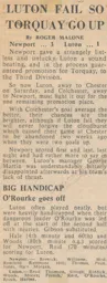 Match Report: Newport County vs Luton Town FC (25th May 1966)