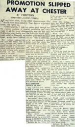 Match Report: Chester vs Luton Town FC (28th May 1966)