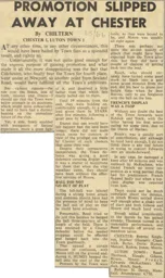 Match Report: Chester vs Luton Town FC (28th May 1966)