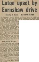 Match Report: Barnsley vs Luton Town FC (10th Sep 1966)