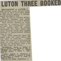 Match Report: Southport vs Luton Town FC (8th Oct 1966)