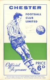 Programme: Chester vs Luton Town FC (22nd Oct 1966)