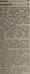 Match Report: Luton Town FC vs Bradford Park Avenue (29th Oct 1966)