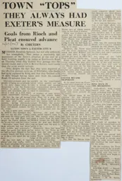 Match Report: Luton Town FC vs Exeter City (1st Dec 1966)