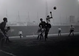 Bruce Rioch looks to get his head to the ball